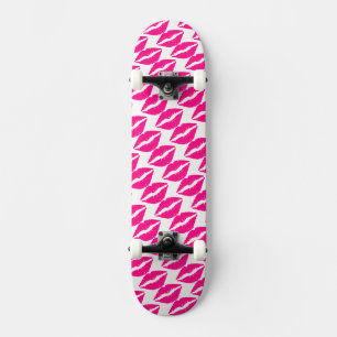 Skateboard Besos blancos y blancos tacto de cuello Funda-Mate