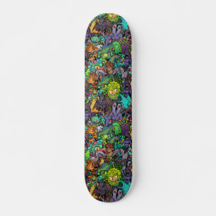 Skateboard Bestiario de Cthulhu Lovecraft Mythos Chibi