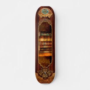 Skateboard Bibliotecario - Escritor - Libros antiguos