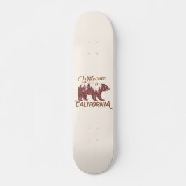Skateboard Bienvenidos a California Bear Forest