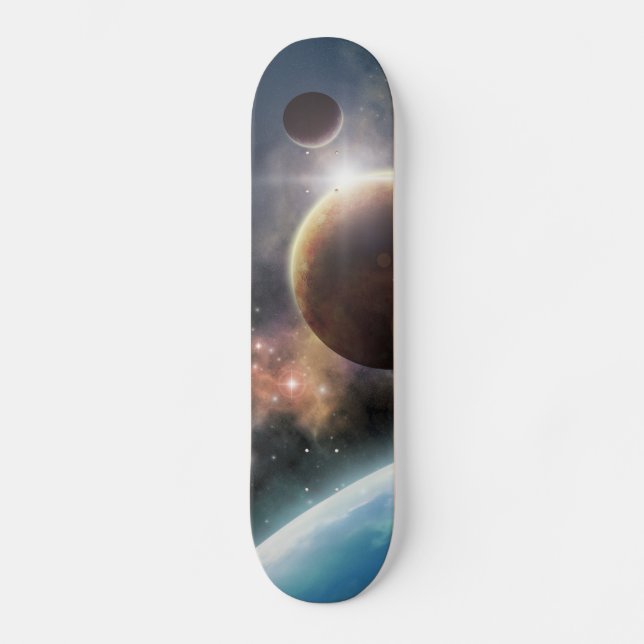 Skateboard Bienvenidos al espacio (Anverso)