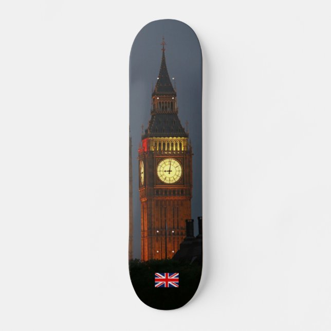 Skateboard Big Ben, Londres, Inglaterra (Anverso)