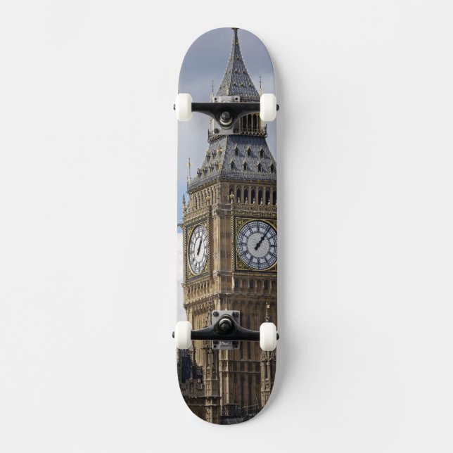 Skateboard Big Ben y Cámara del Parlamento, Londres, (Anverso)