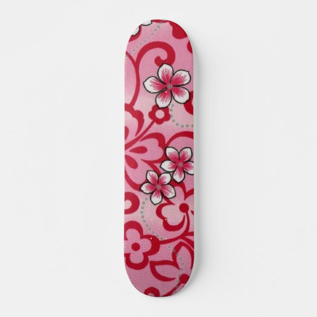Skateboard Big_Pink_Flowers [1] (Anverso )
