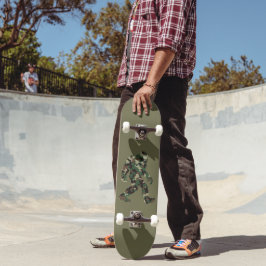 Skateboard Bigfoot Sasquatch Camo