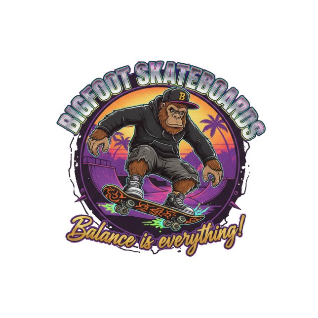 Skateboard Bigfoot Skateboards-El equilibrio es Todo (Subido por el creador)