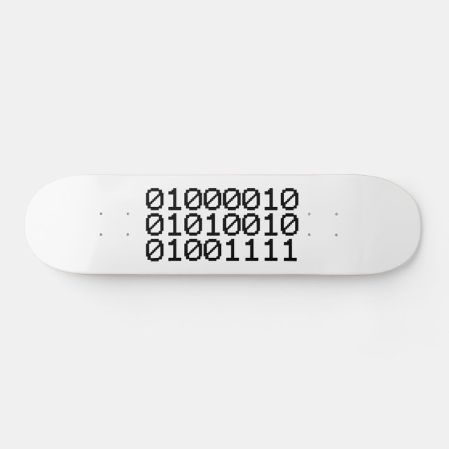SKATEBOARD BINARY BRO (Horz)