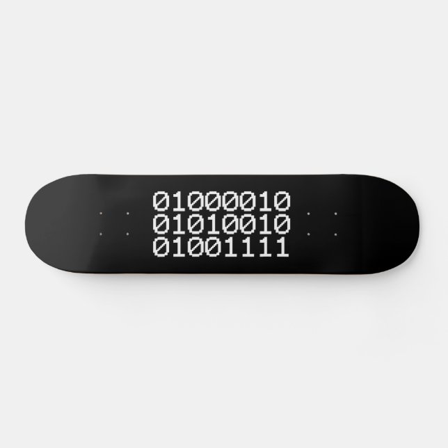 SKATEBOARD BINARY BRO (Horz)