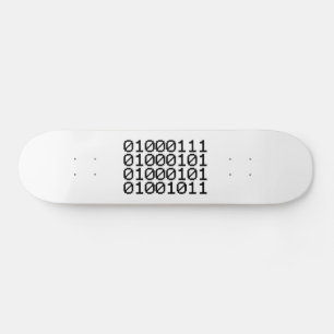 SKATEBOARD BINARY GEEK