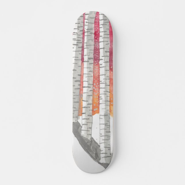 Skateboard Birch In The Snow (Anverso )
