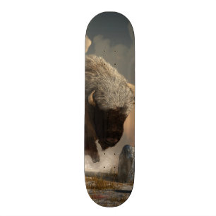 Skateboard Bisonte medio blanco