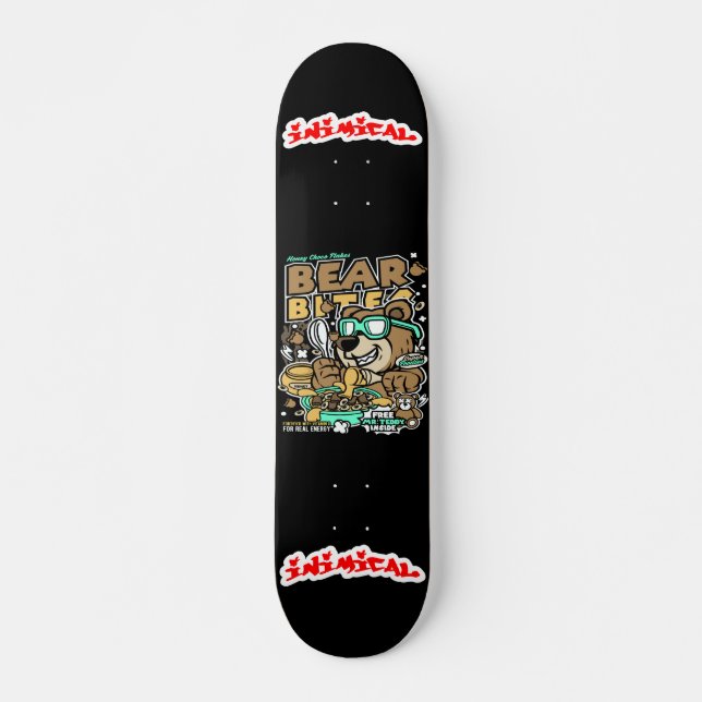 Skateboard Bites de oso hostiles (Anverso )