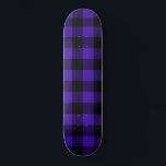 Skateboard Black & Blue Checks<br><div class="desc">Negro y azul de plástico verificado</div>