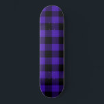 Skateboard Black & Blue Checks<br><div class="desc">Negro y azul de plástico verificado</div>