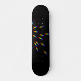 Skateboard Black Flash de estética arcoiris claro