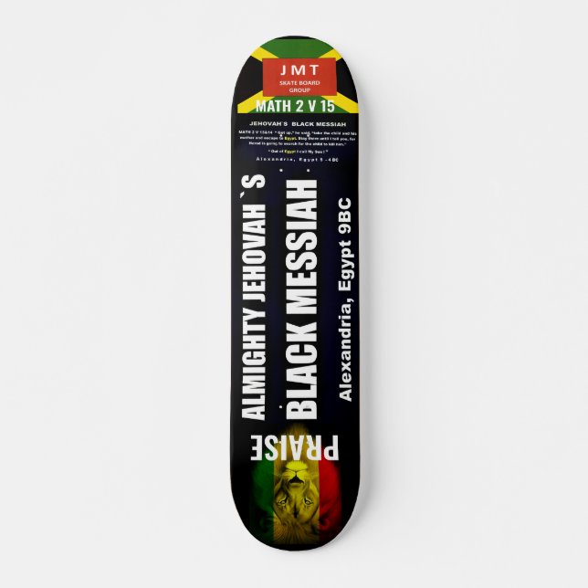 Skateboard BLACK MESSIAH, 73/7" Deck (Anverso )