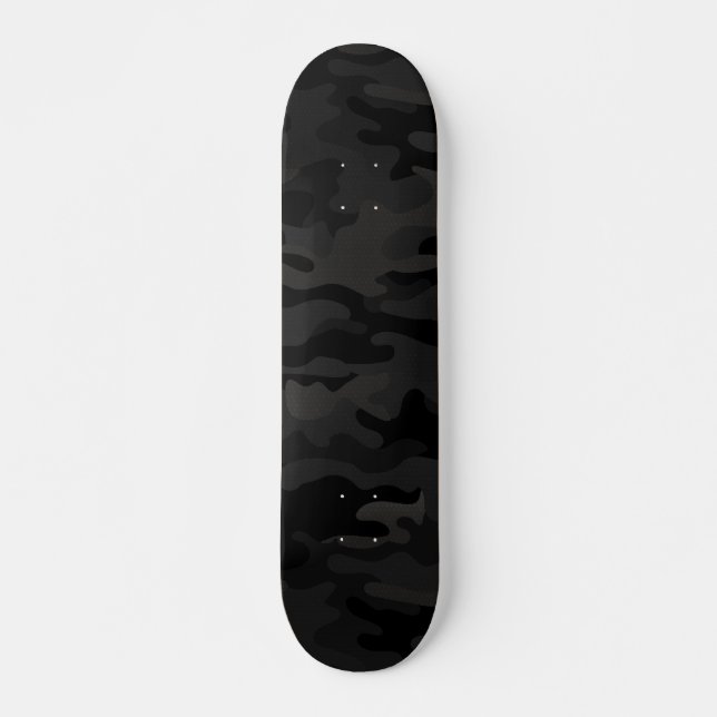 Skateboard Black Stealth Camo (Anverso )