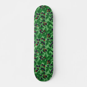 Skateboard Blackberries sobre verde