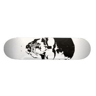 Skateboard Blanco del cráneo