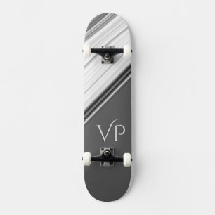 Skateboard Blanco moderno sobre gris personal