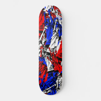 Skateboard Blanco rojo y libertad
