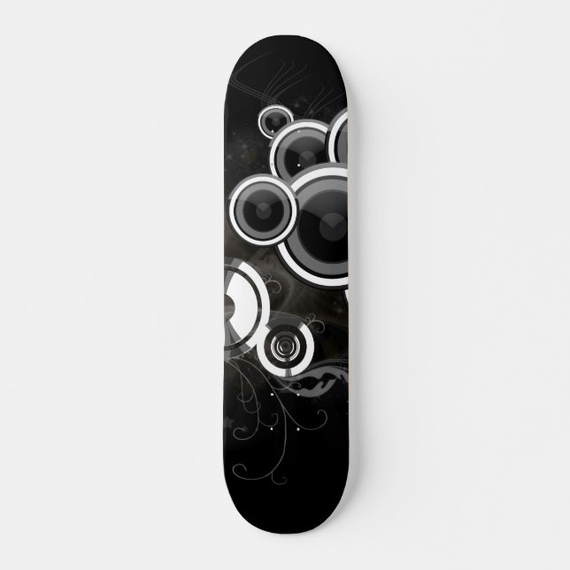 Skateboard Blanco y negro (Anverso )