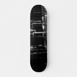 Skateboard blanco y negro foto abstracta