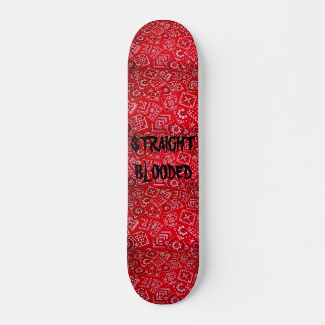SKATEBOARD BLOODED RECTO (Anverso )
