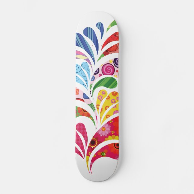 Skateboard Bloom artístico (Anverso)