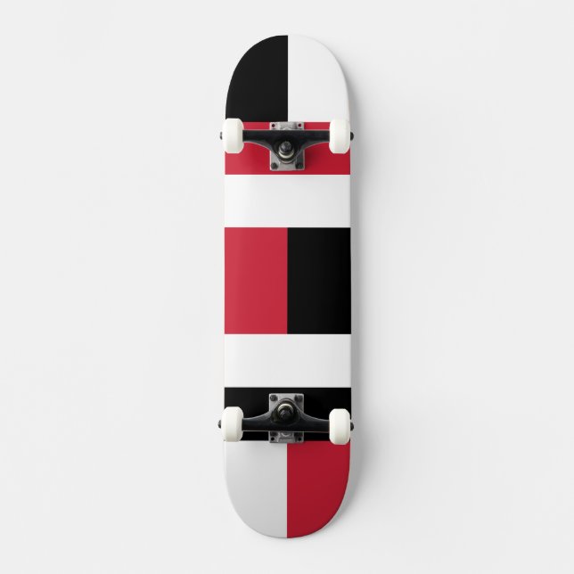 Skateboard Bloque de colores - RWB (Anverso)