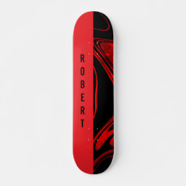 Skateboard Bloque Duotone y Rojo Swirl
