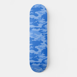 Skateboard Blue Camouflage