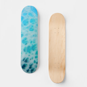 Skateboard Blue Crush - Arte abstracto costero 