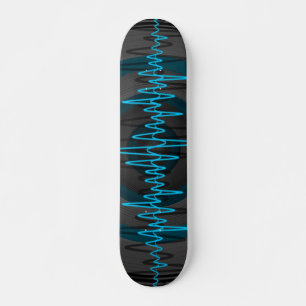 Skateboard Blue Dark de la luz del sonido