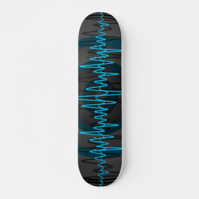 Skateboard Blue Dark de la luz del sonido (Anverso )
