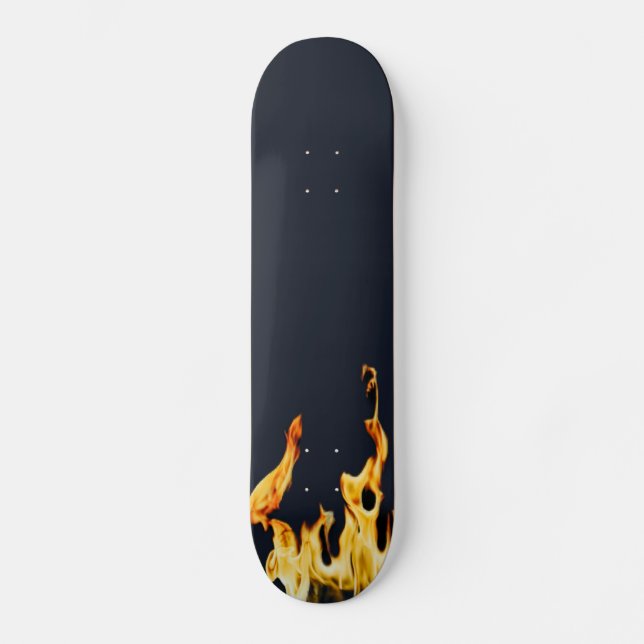 Skateboard blue Flammen Flamme Flame Flames Feuer Fire S Skat (Anverso)