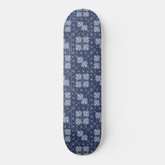 Skateboard Blue Geometric shapes Pattern