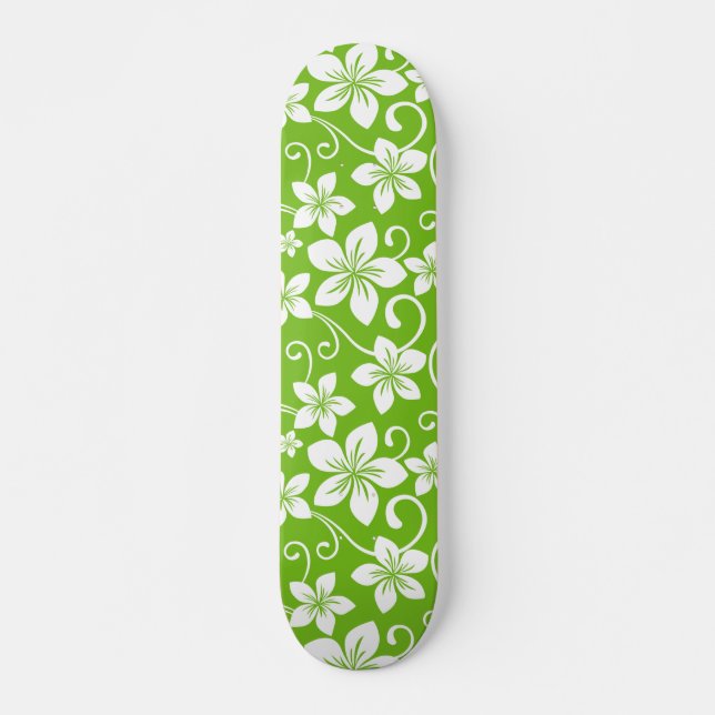 SKATEBOARD BLUE HAWAII (LIME) (Anverso )