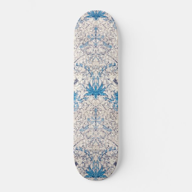 Skateboard Blue Honeysuckle (por William Morris) (Anverso)