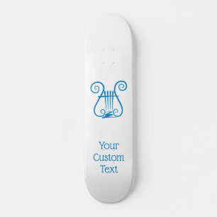 Skateboard Blue Lyre
