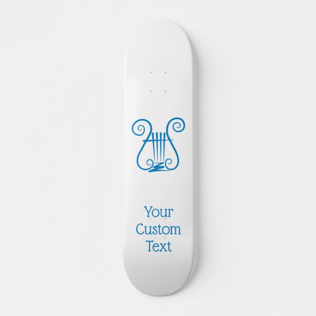 Skateboard Blue Lyre (Anverso )