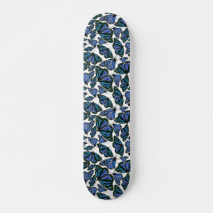 Skateboard Blue Monarch Butterflies Skyboard