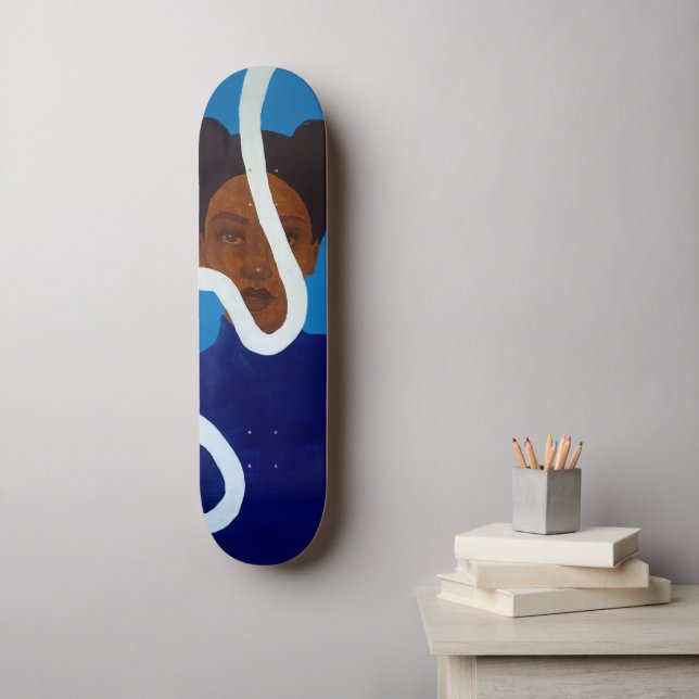 Skateboard Blue Muse (Arte de la pared)