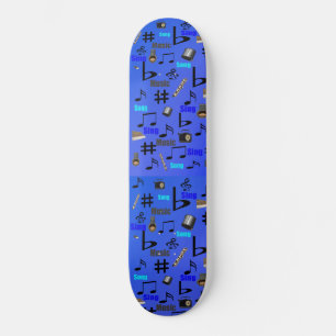 Skateboard Blue Musical Instruments ,
