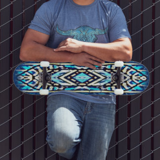 Skateboard Blue Surfer