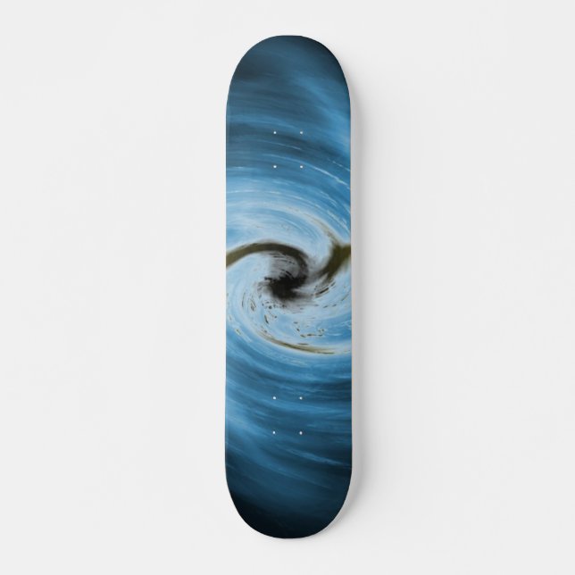 Skateboard Blue Swirl (Anverso )