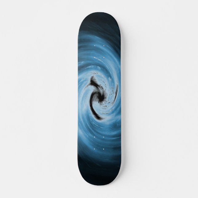 Skateboard Blue Swirl (Anverso )