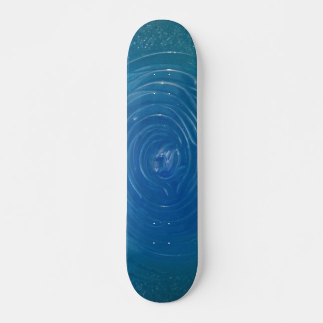 Skateboard Blue Swirl (Anverso )