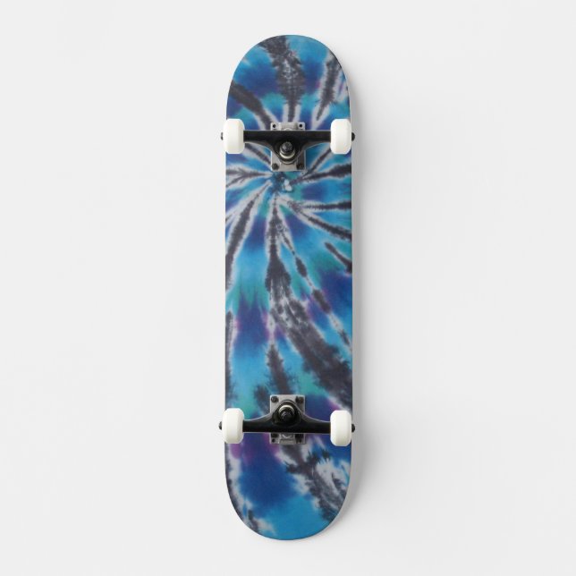 Skateboard Blue Swirl Tie Dye (Anverso)