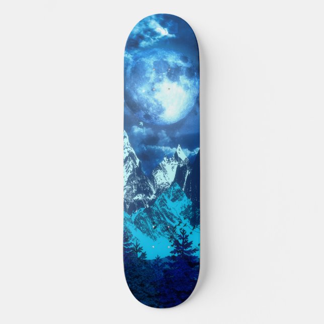 Skateboard Blue Twilight (Anverso)